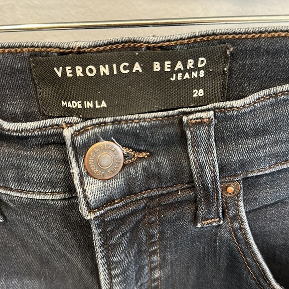 Veronica Beard Carly High Rise Kick Flare Blue Jeans Size 28 - Picture 4 of 6